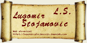 Lugomir Stojanović vizit kartica